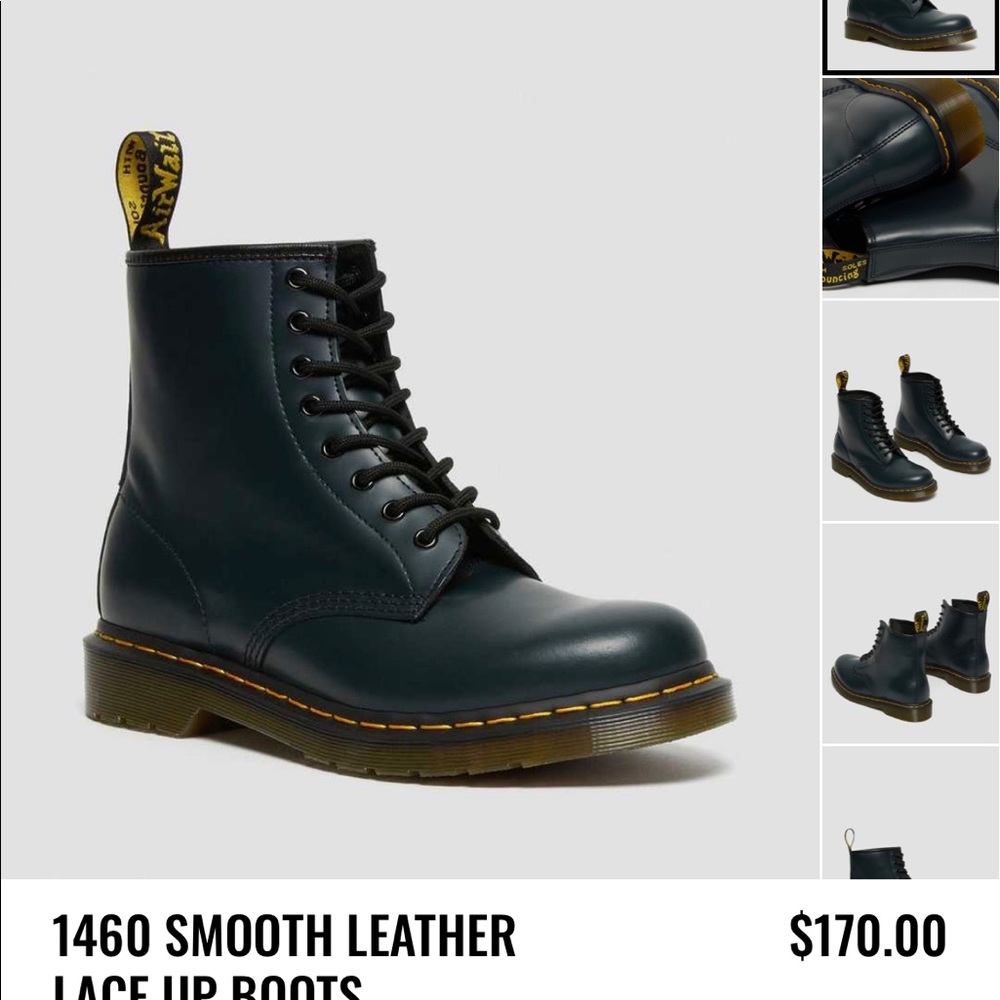 1460 Smooth Lace up Leather doc martins size Womens 9.5/ mens 8/ EU: 41